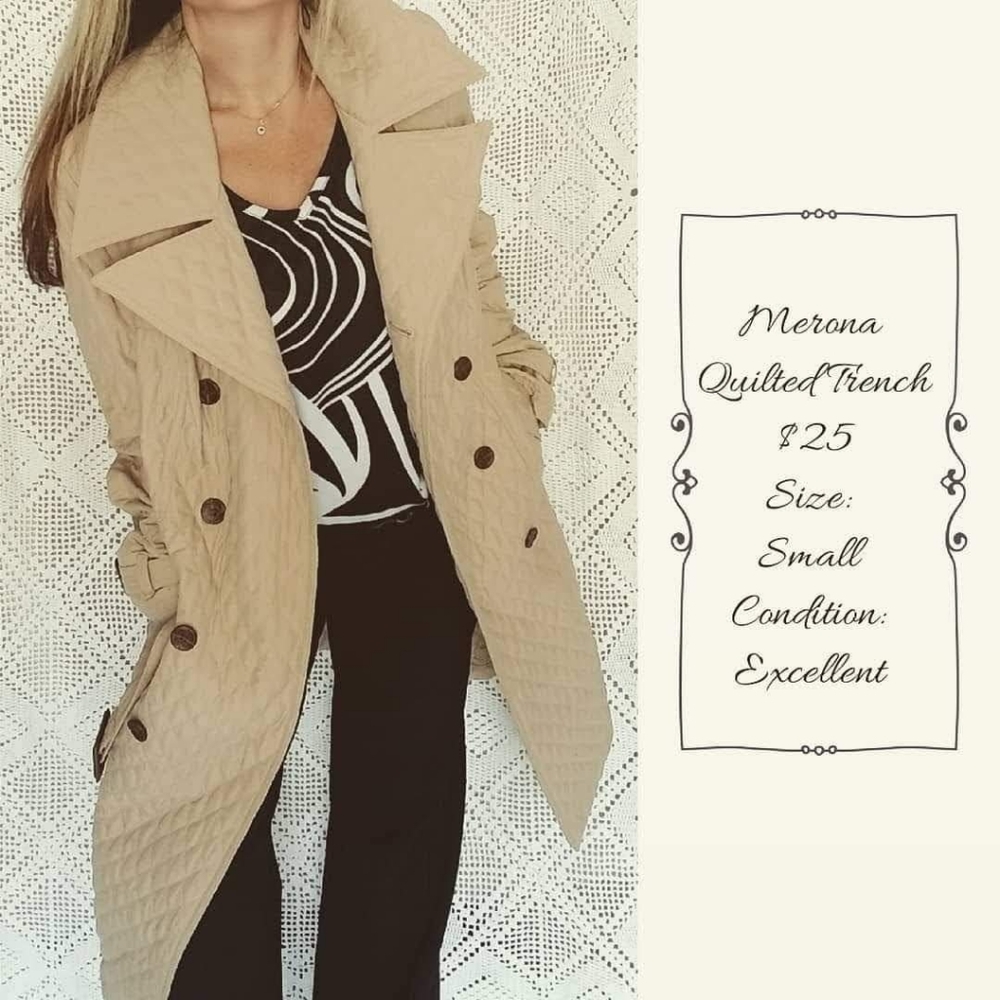 Merona Quilted Trench Coat